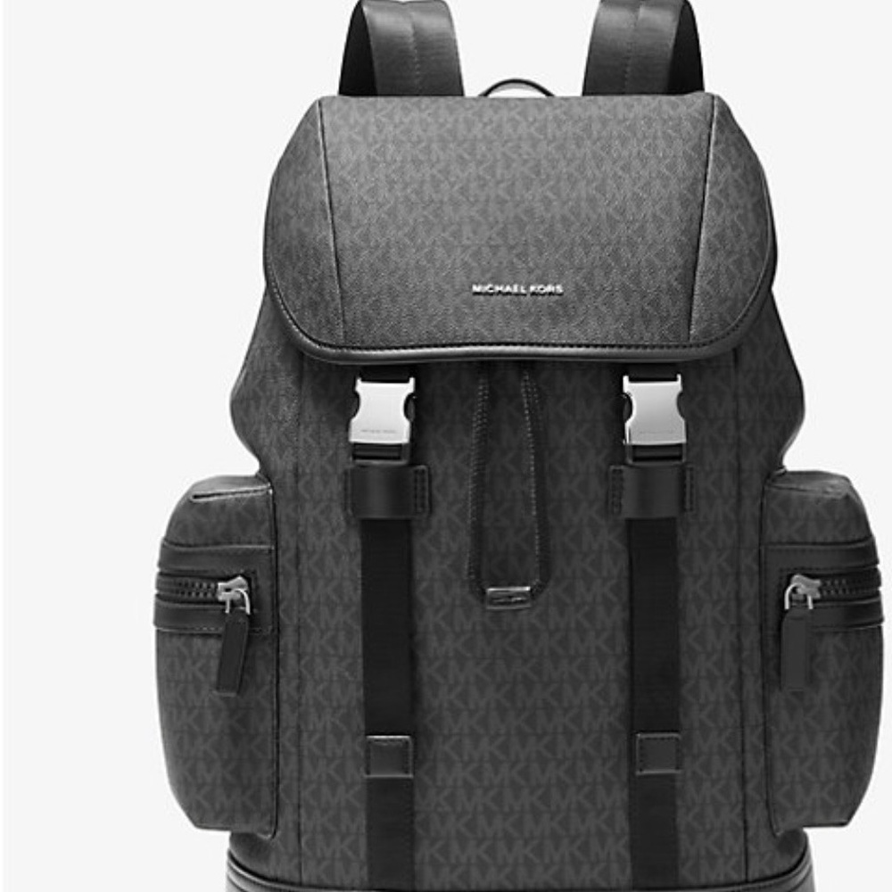 Michael Kors Black and Gray Men's Backpack